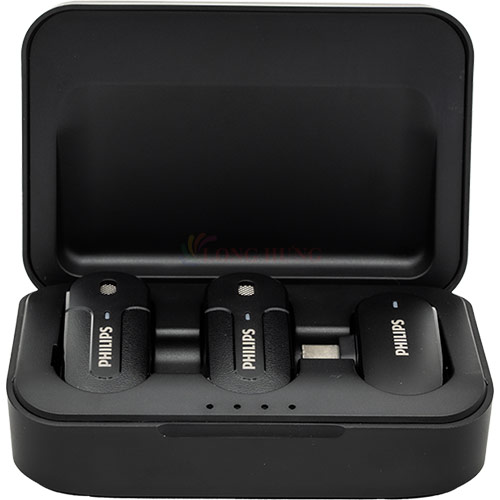 Micro không dây Wireless Lavalier Philips 2 Micro DLM9002 - Type-C - Hàng chính hãng
