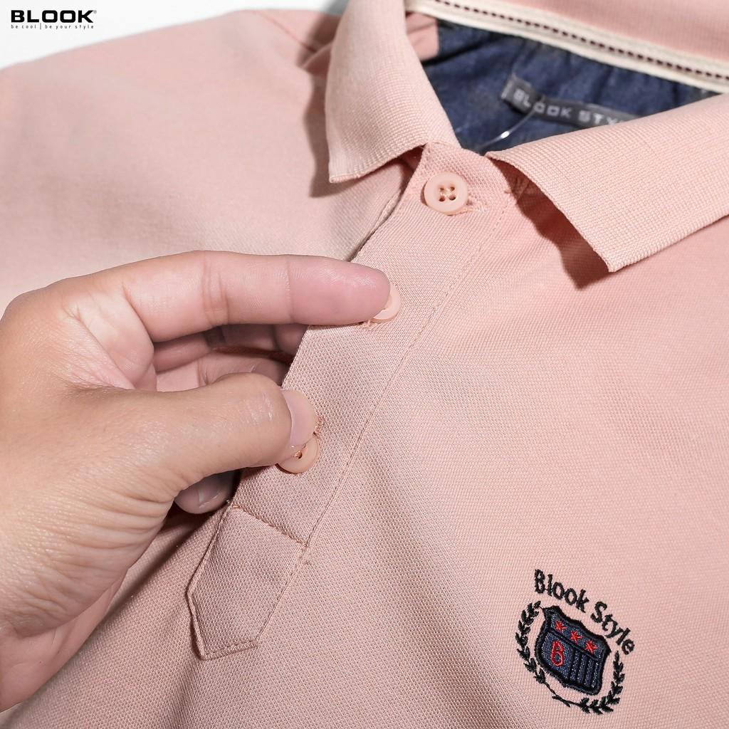 Áo polo nam slimfit BLOOK Vải thun cá sấu 03 màu trẻ trung thêu logo BLOOK STYLE mã 77955 (HÌNH THẬT)