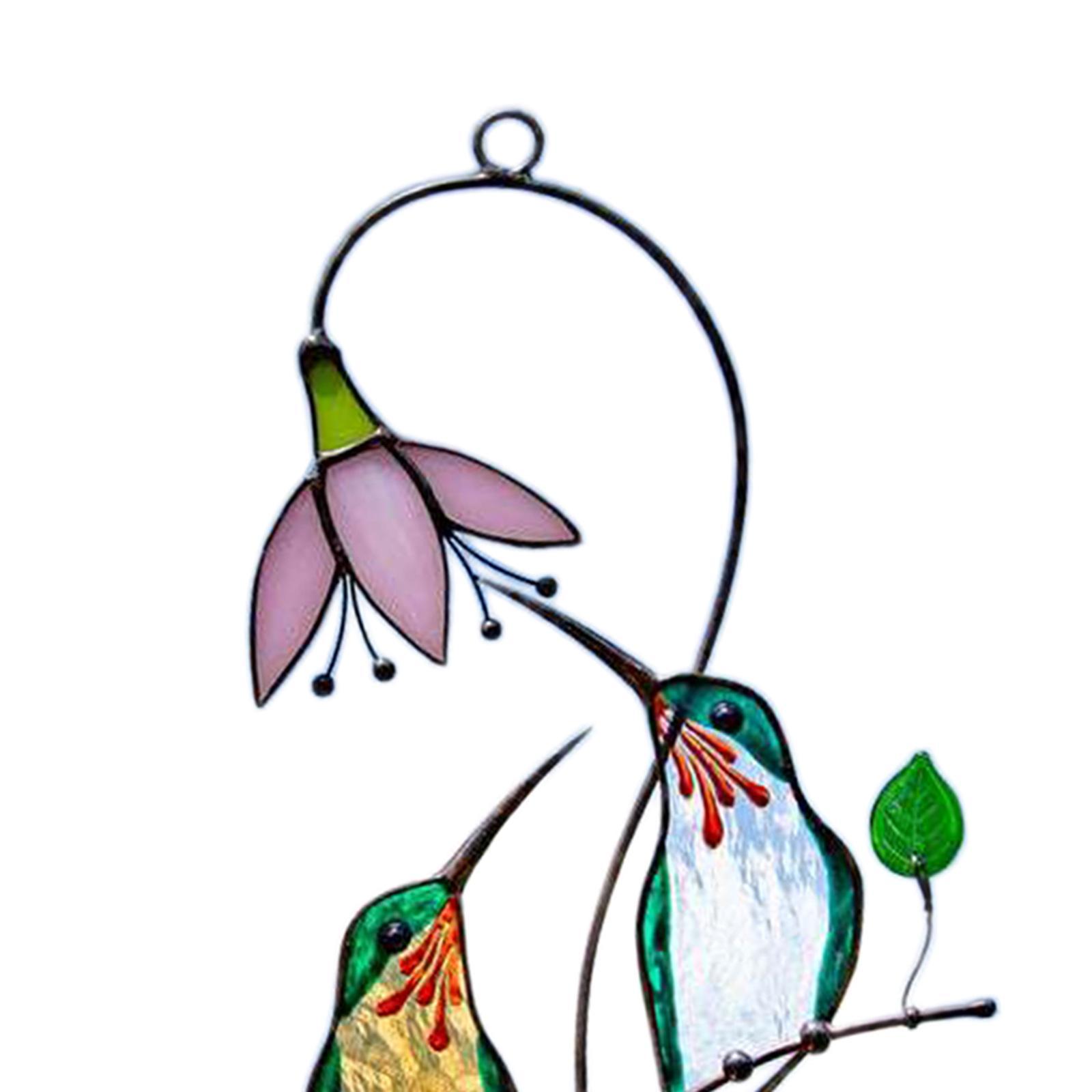 Hummingbird Stained  Window Hanging   Gift