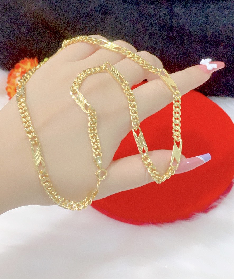 Dây chuyền nam chữ N mạ 24k cao cấp p795