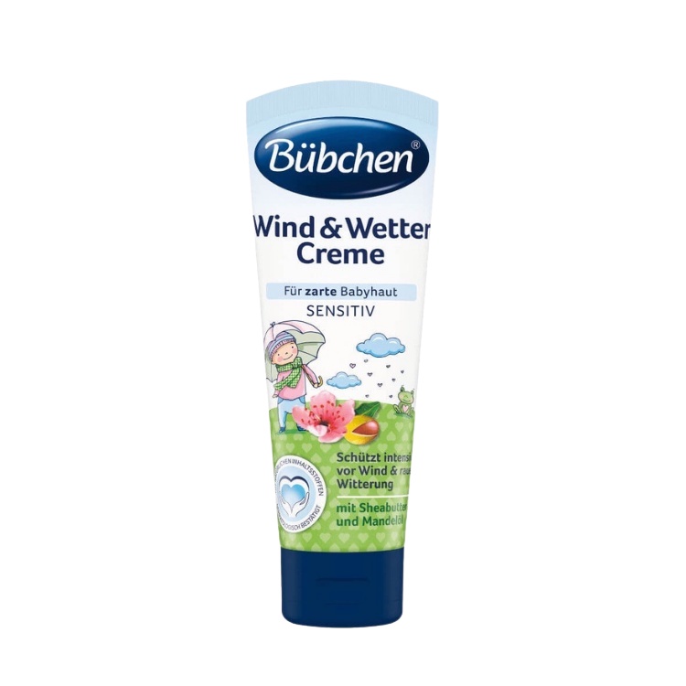 Kem nẻ Bubchen Wind &amp; Wetter sensitiv 75ML Tuýt lớn của Đức