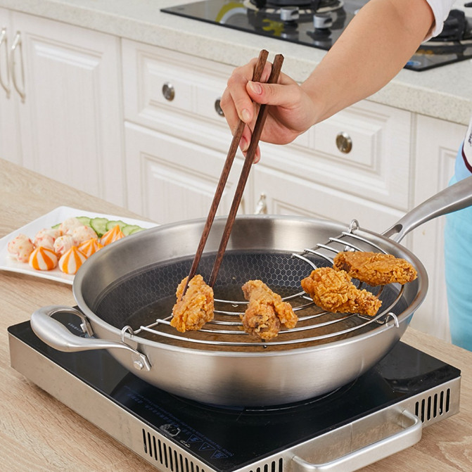 Vỉ Gác Chảo Chiên Đồ Ăn Cỡ To