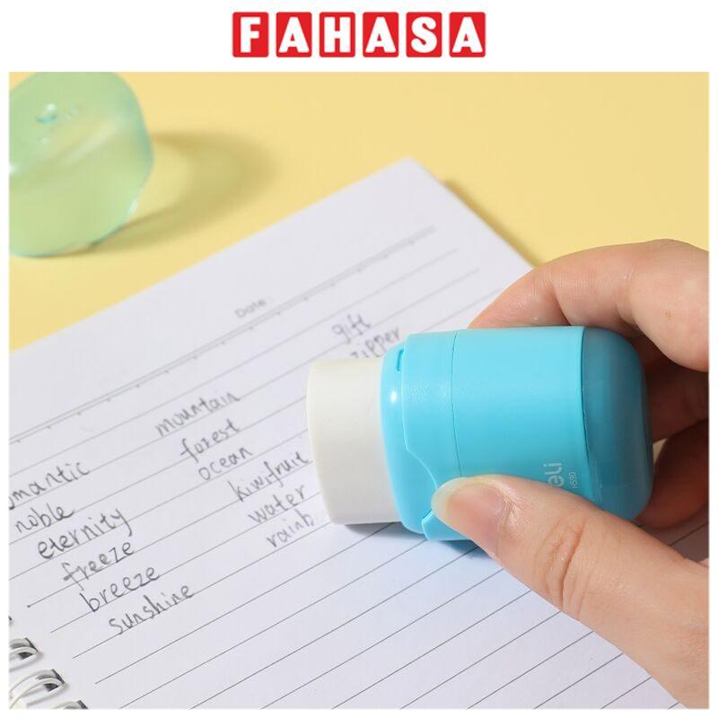 Chuốt Chì 2 Lỗ φ6.9-11 mm Kèm Gôm - Deli EH590 - Màu Xanh