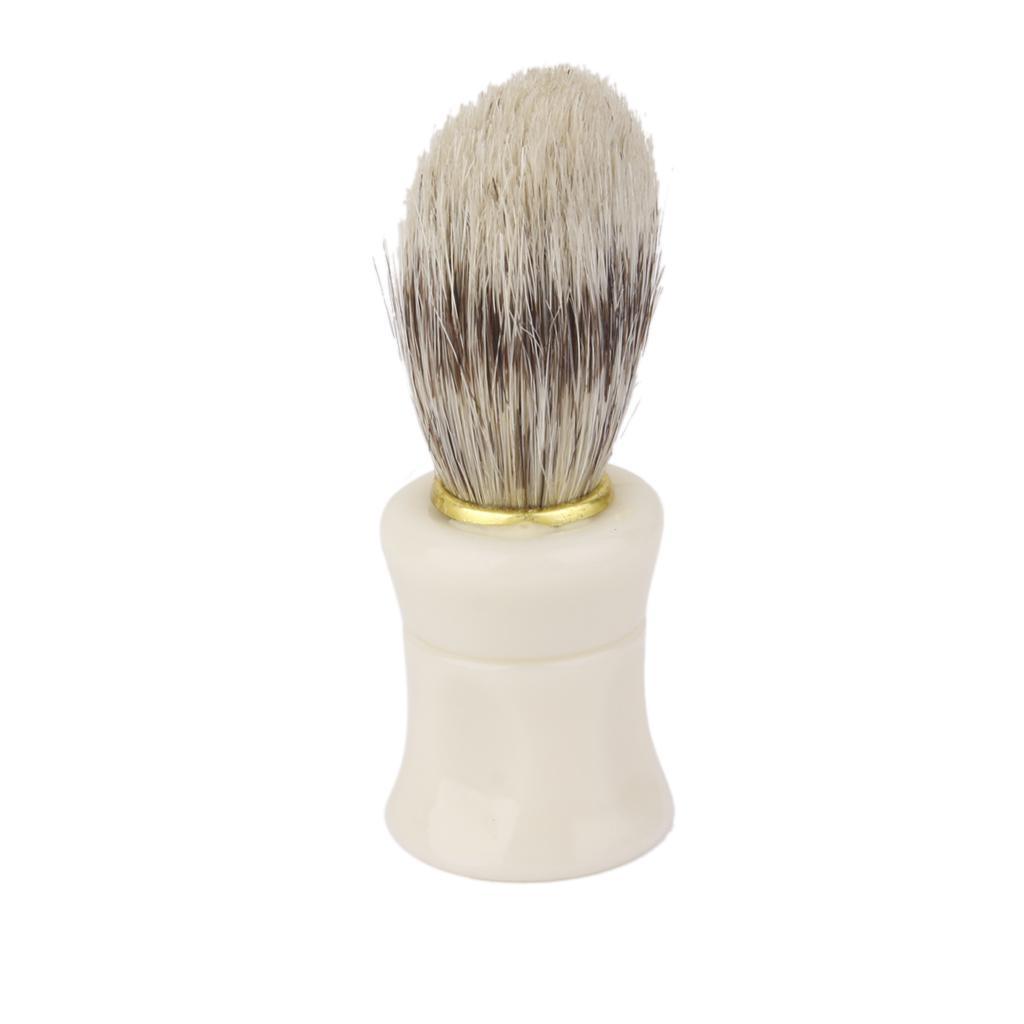Plastic Handle Hair Shave Brush Bristle Shaving Tool
