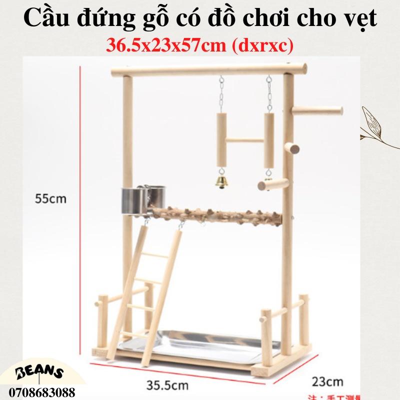 Cầu đứng gỗ dành cho chim, vẹt size nhỏ, size trung như lovebird, yến phụng, cock, sun, xích, ngực hồng,...