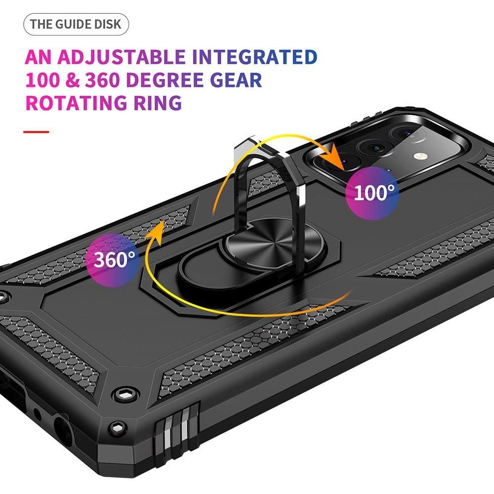 Ốp lưng cho Samsung A72 chống sốc 2 lớp kèm nhẫn iring làm giá đỡ
