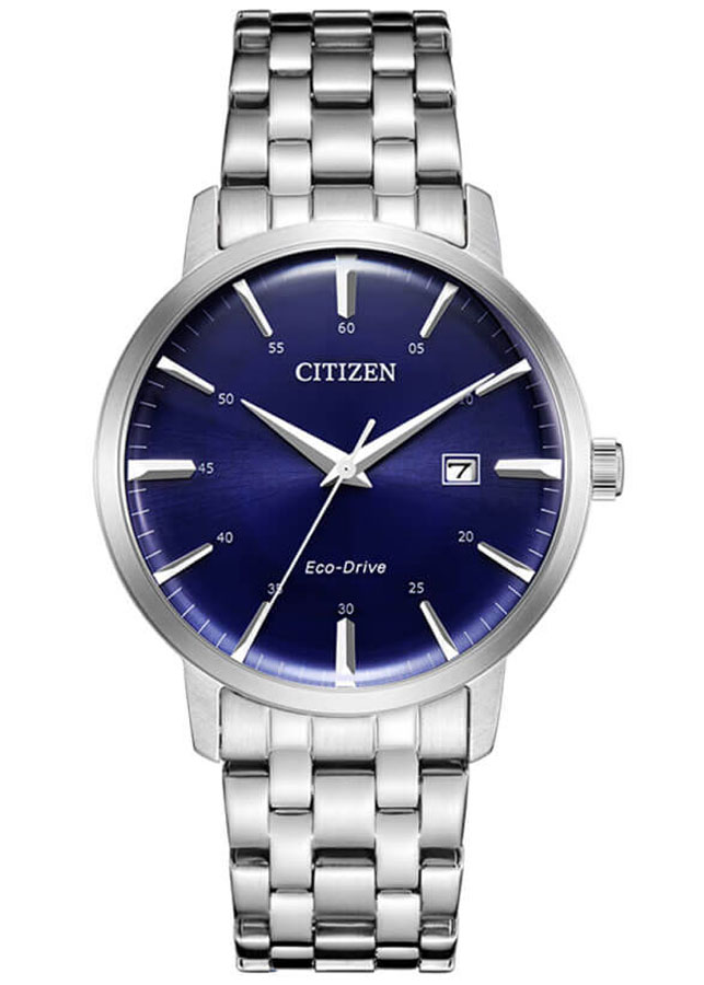 Đồng Hồ Nam Citizen Eco-Drive BM7461-85L - Dây Kim Loại - Kính Khoáng - Mặt Xanh