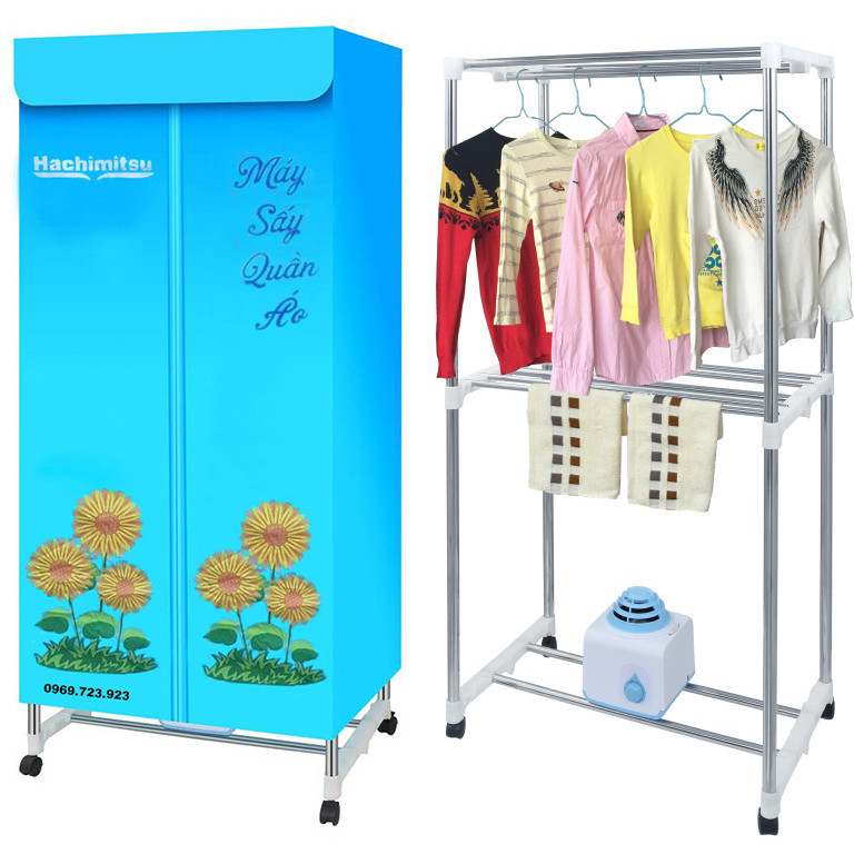 Tủ Sấy Quần Áo Cao Cấp Hachimitsu- Hẹn Giờ- Sấy max 15kg- Công Suất 1200W- Hàng Chính Hãng