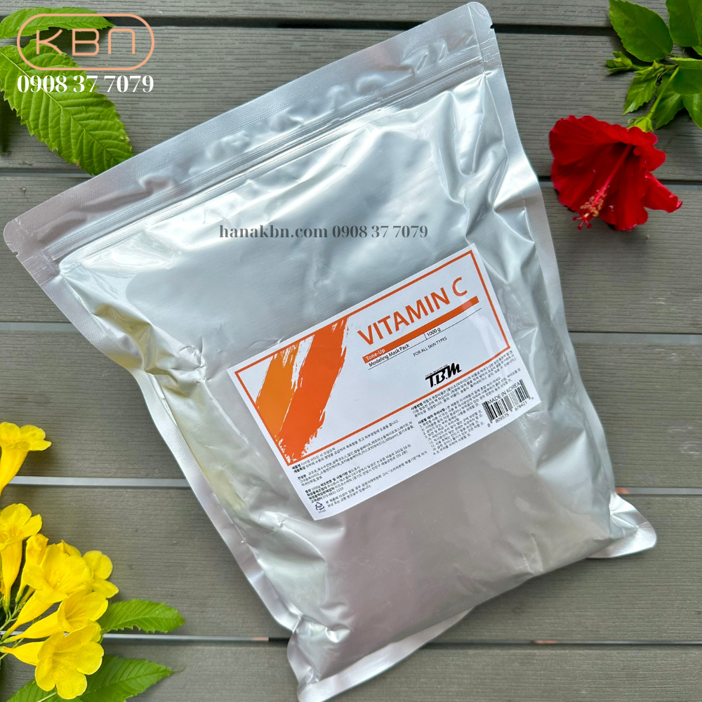 COMBO 4 BỘT MẶT NẠ DẺO TBM HÀN QUỐC (Cool, Vitamin C, Than bùn, Collagen) 1000g/ gói - Chính hãng, Có giấy phép BYT