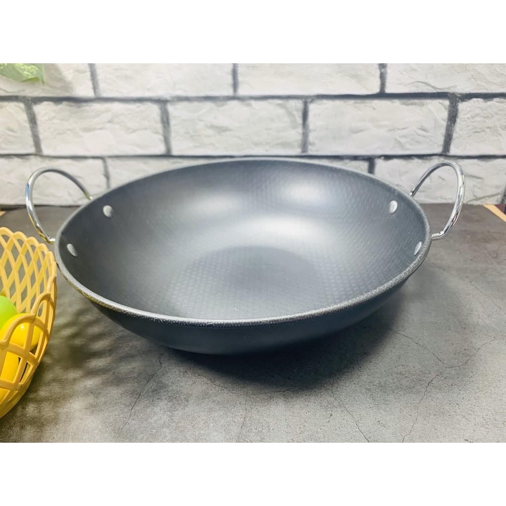 Chảo hợp kim sâu lòng 2 quai size 30cm cao cấp
