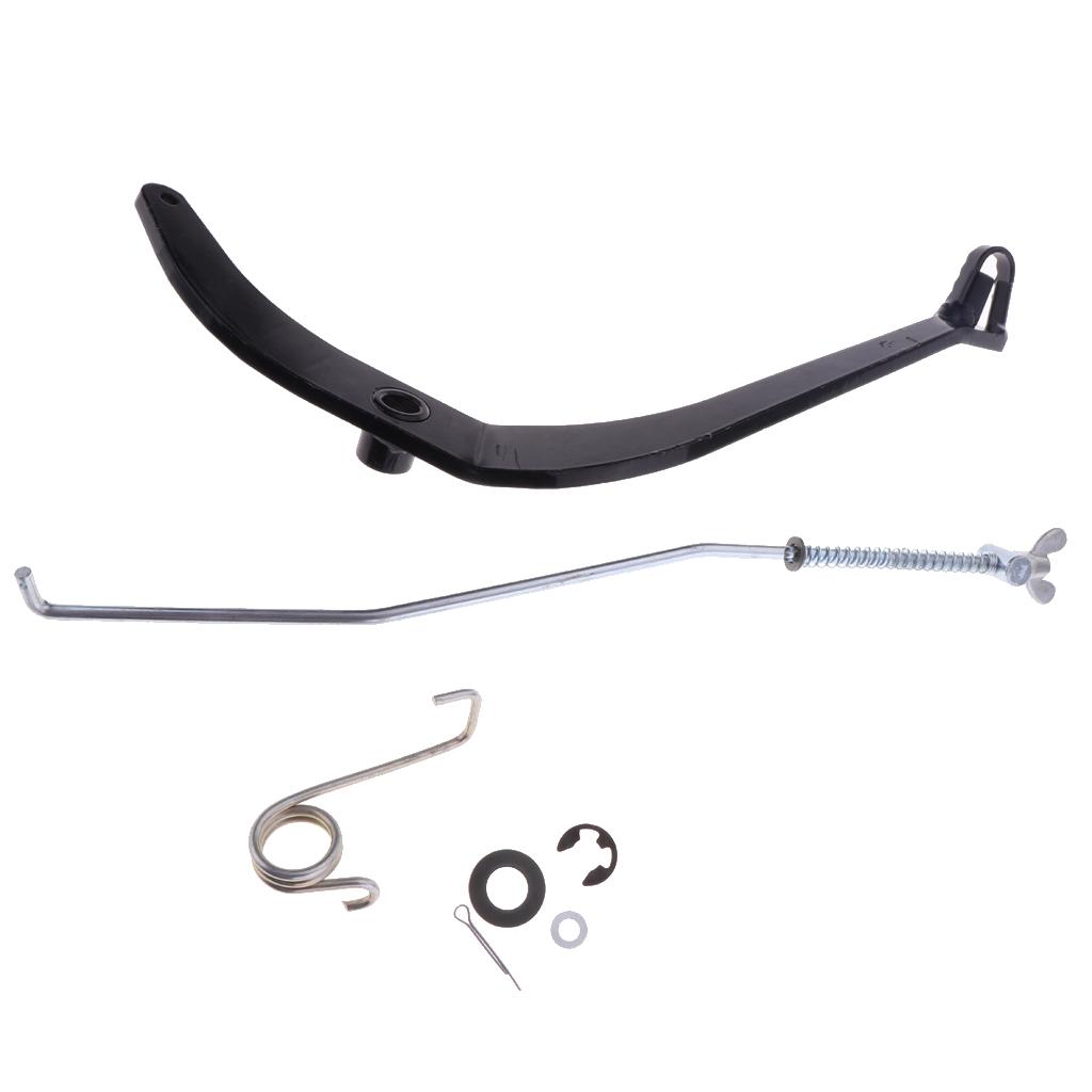Motorcycle Rear Back Brake Foot Lever Pedal Rod Assy for Yamaha PW80 Black