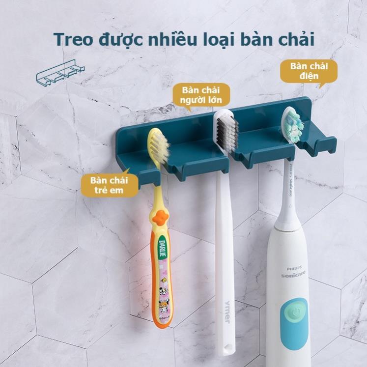 Thanh Móc Dán Tường Treo Đồ Kẹp Giữ Dây Điện, Phích Cắm, Bàn Chải - Giá Đỡ Sạc Điện Thoại, Cố Định Dây Điện