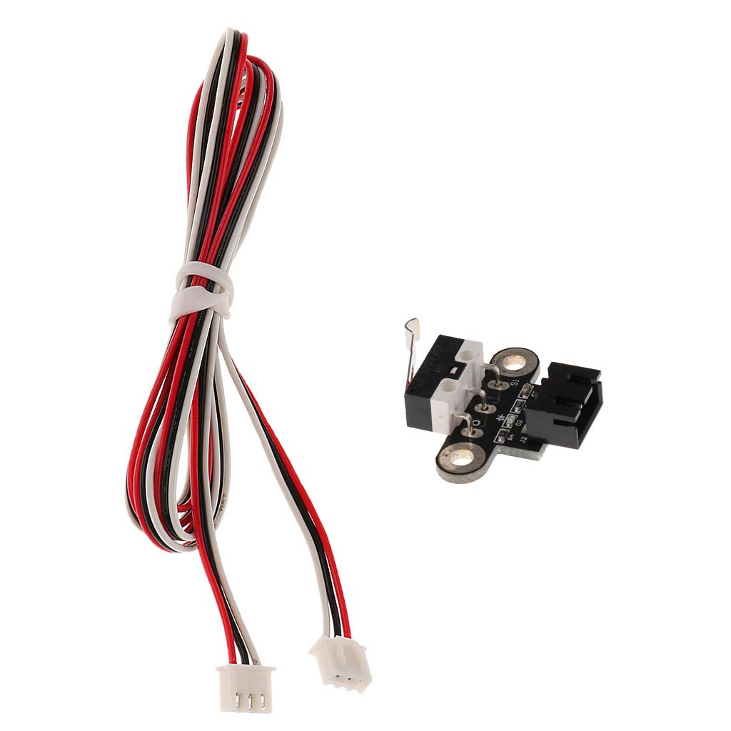 3D Printer Endstops/ Limit Switch/ Mechanical Switch Module with Wiring Normally Open for CNC Machine or RepRap 3D Printer