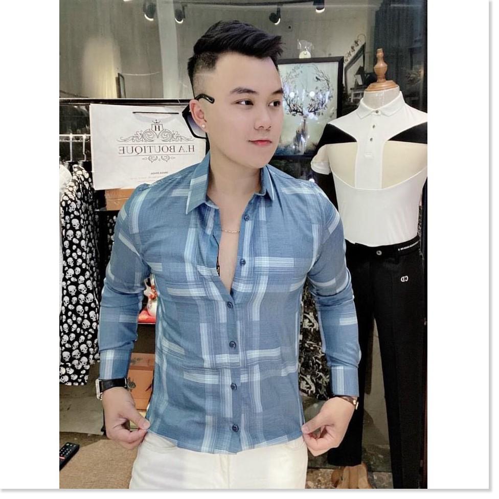 ÁO SƠ MI NAM 3D,KẺ VUÔNG,NHIỀU MÀU SẮC HOT NHẤT 2021