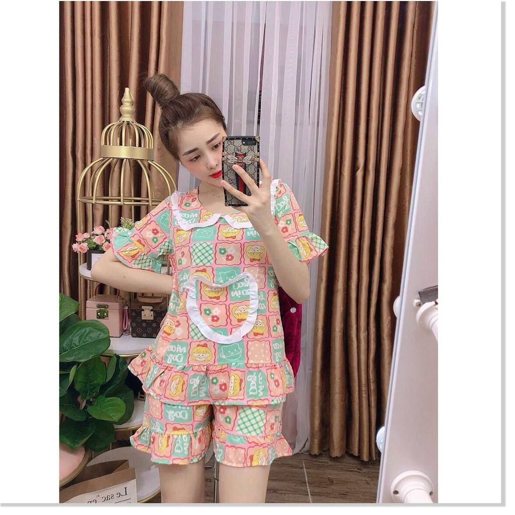 Set bộ tiểu thư mặc nhà Satin ngắn hoạ tiết đẹp , siêu xinh MẪU MỚI NHẤT HIỆN NAY