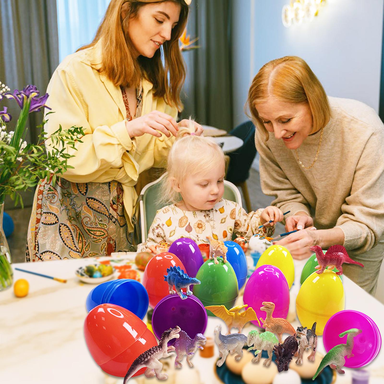 Set 12 Trứng Phục Sinh Kèm 36 Món Quà Đồ Chơi Động Vật Ngẫu Nhiên Dành Cho Trẻ Em