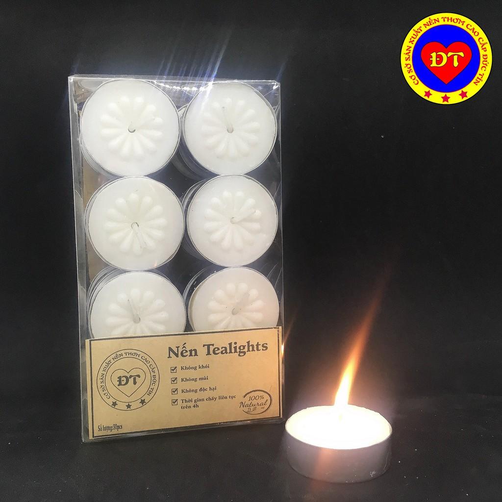 Nến tealight cháy trên 4h không khói không mùi cao cấp an toàn cho người sử dụng