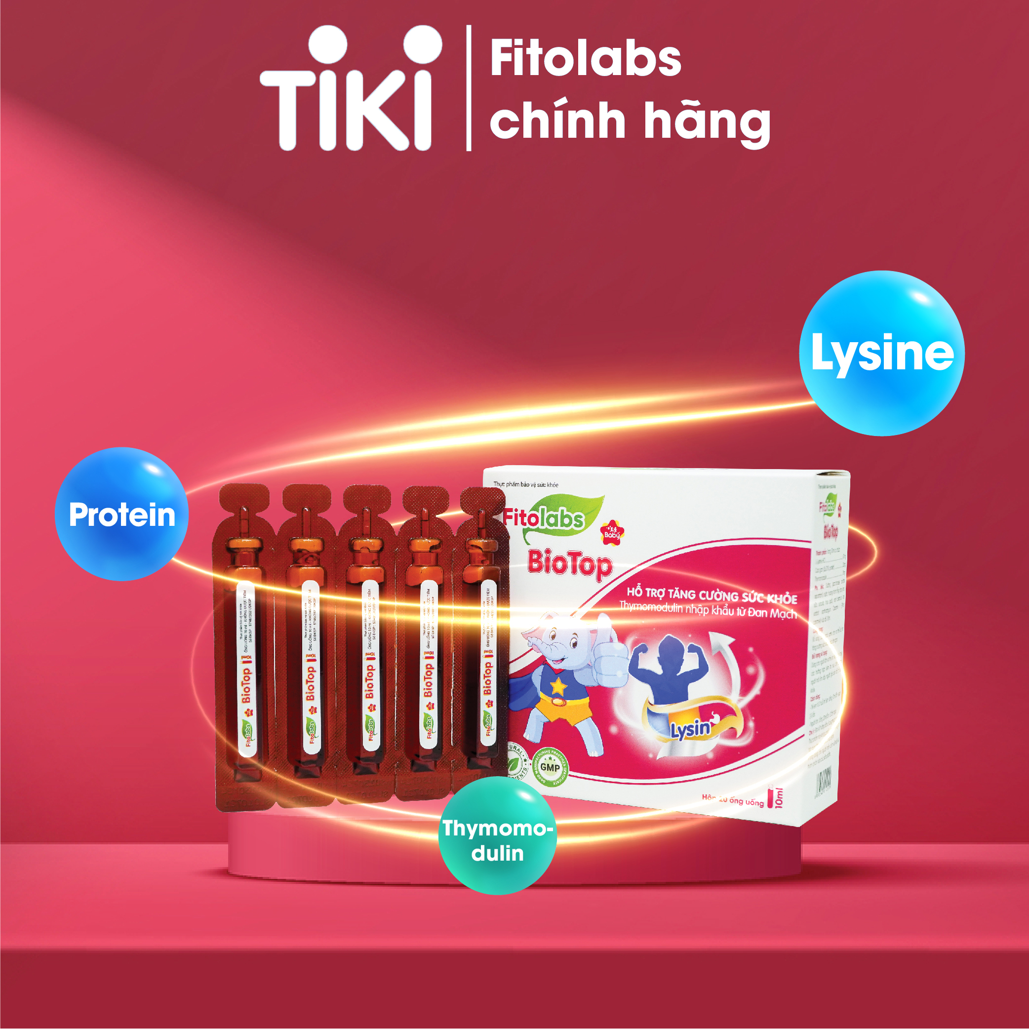 Siro dạng ống uống Fitolabs Biotop giúp bé ăn ngon, hấp thu tốt, tăng sức đề kháng