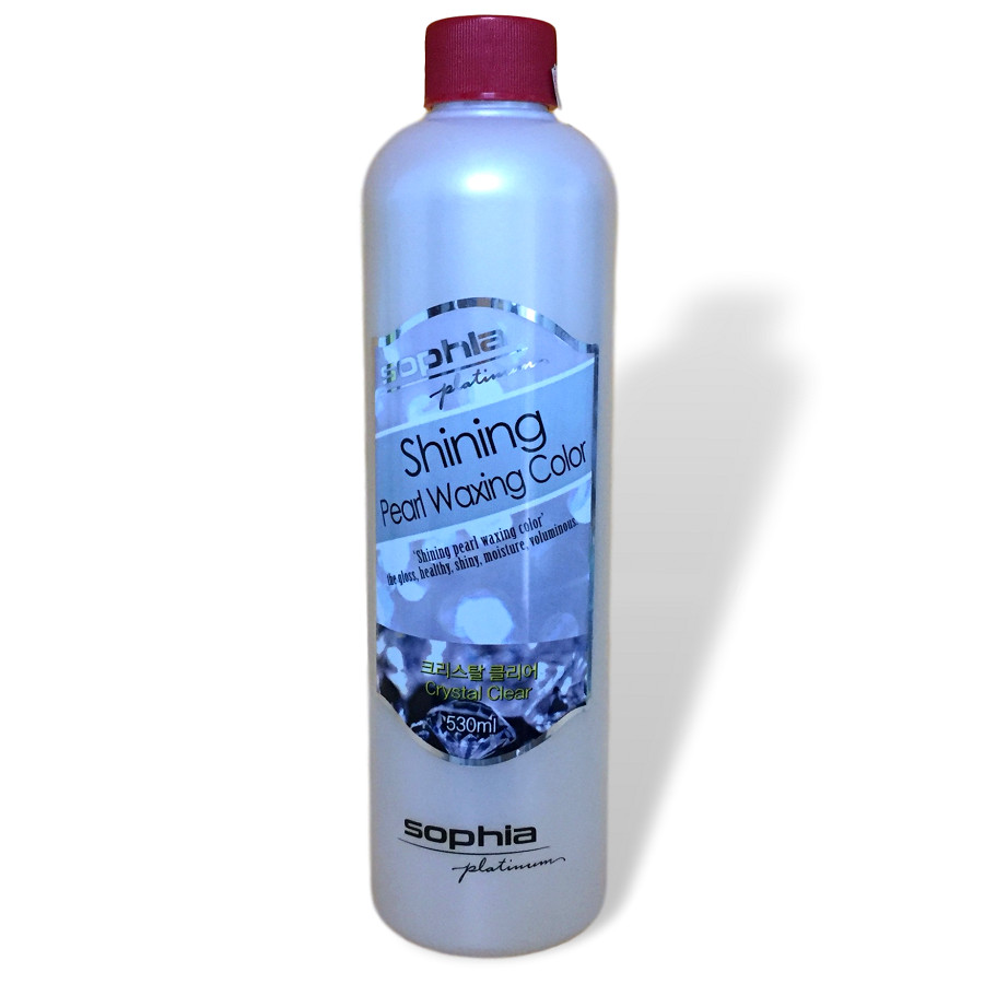 Thuốc nhuộm phủ mịn (phủ bóng) không màu Sophia Platinum Shining Pearl Waxing Color Crystal Clear 530ml