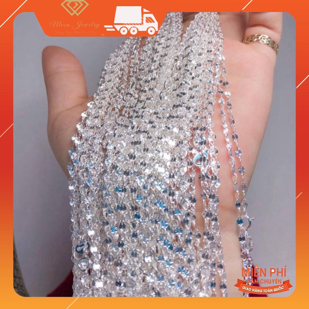 DÂY CHUYỀN BẠC TA DẠNG PHAY LÁ