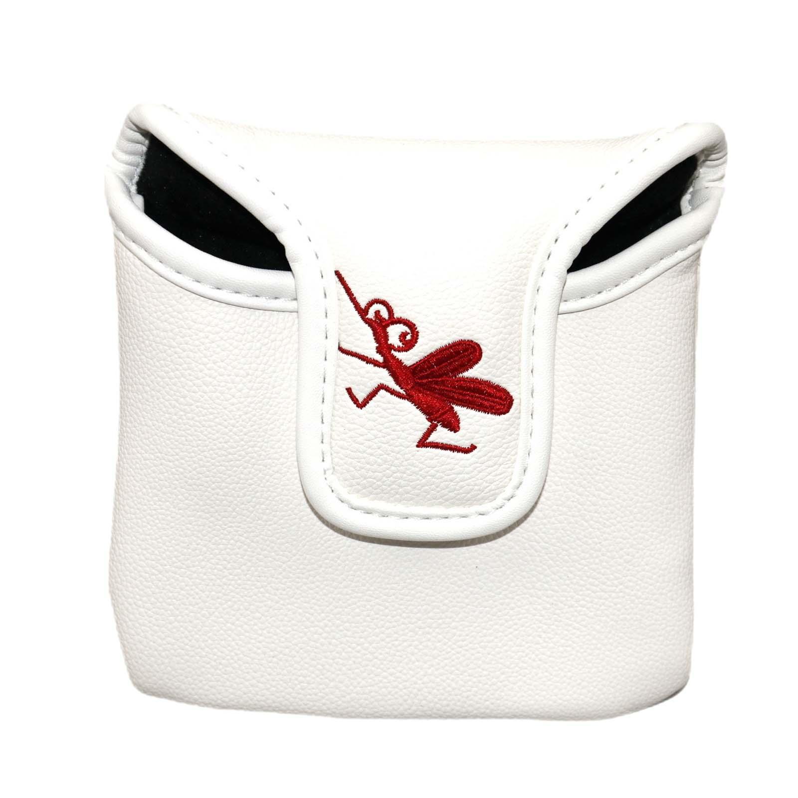 Golf Mallet Putter Head Cover PU Leather Plush Inner Lining Protection Guard