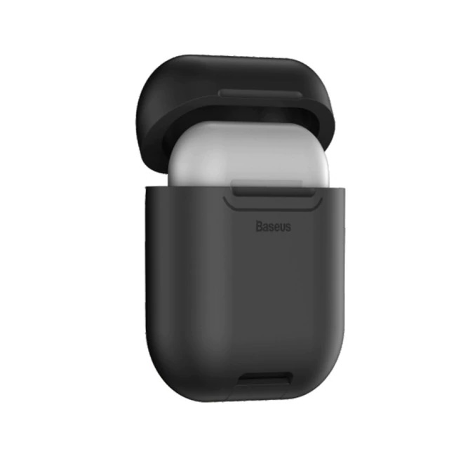 Bao case silicon kiêm sạc nhanh không dây Apple Airpods Baseus (Chống sốc, chuẩn sạc Qi, chứng nhận MFI của Apple) - Hàng chính hãng