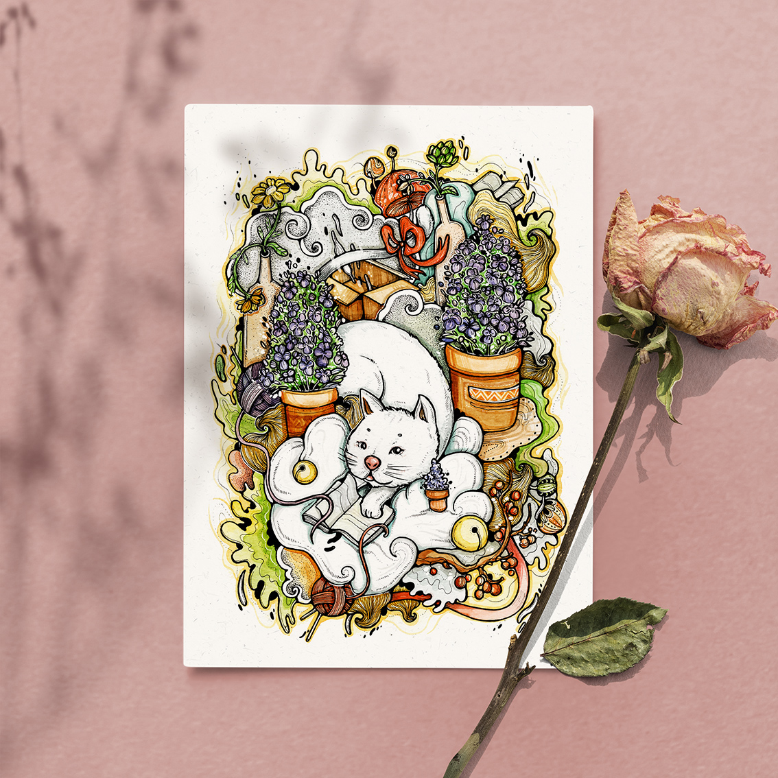 Tranh Poster Mão | 12 Con giáp Việt Nam - CMH004