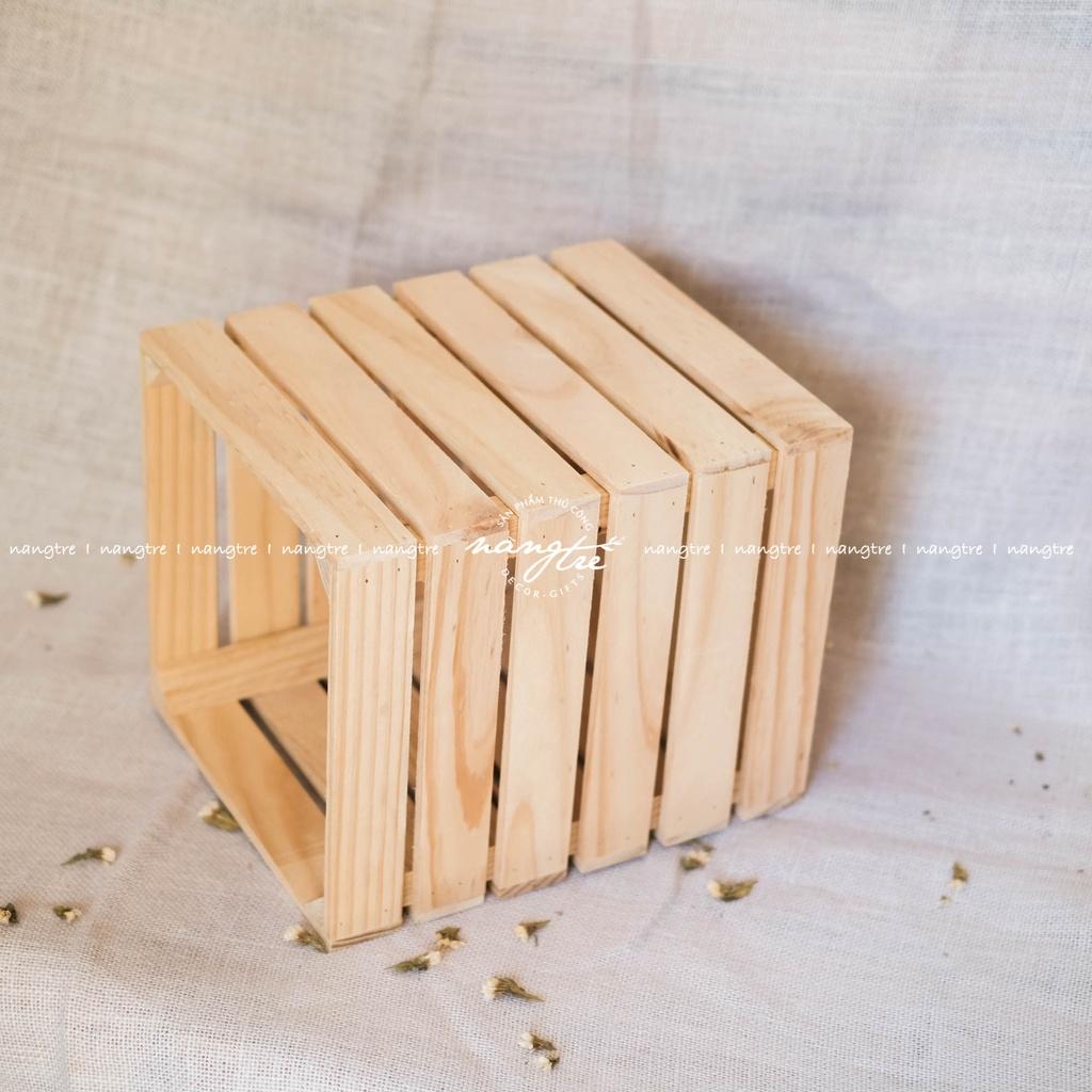 Thùng gỗ pallet vuông/Wooden pallet