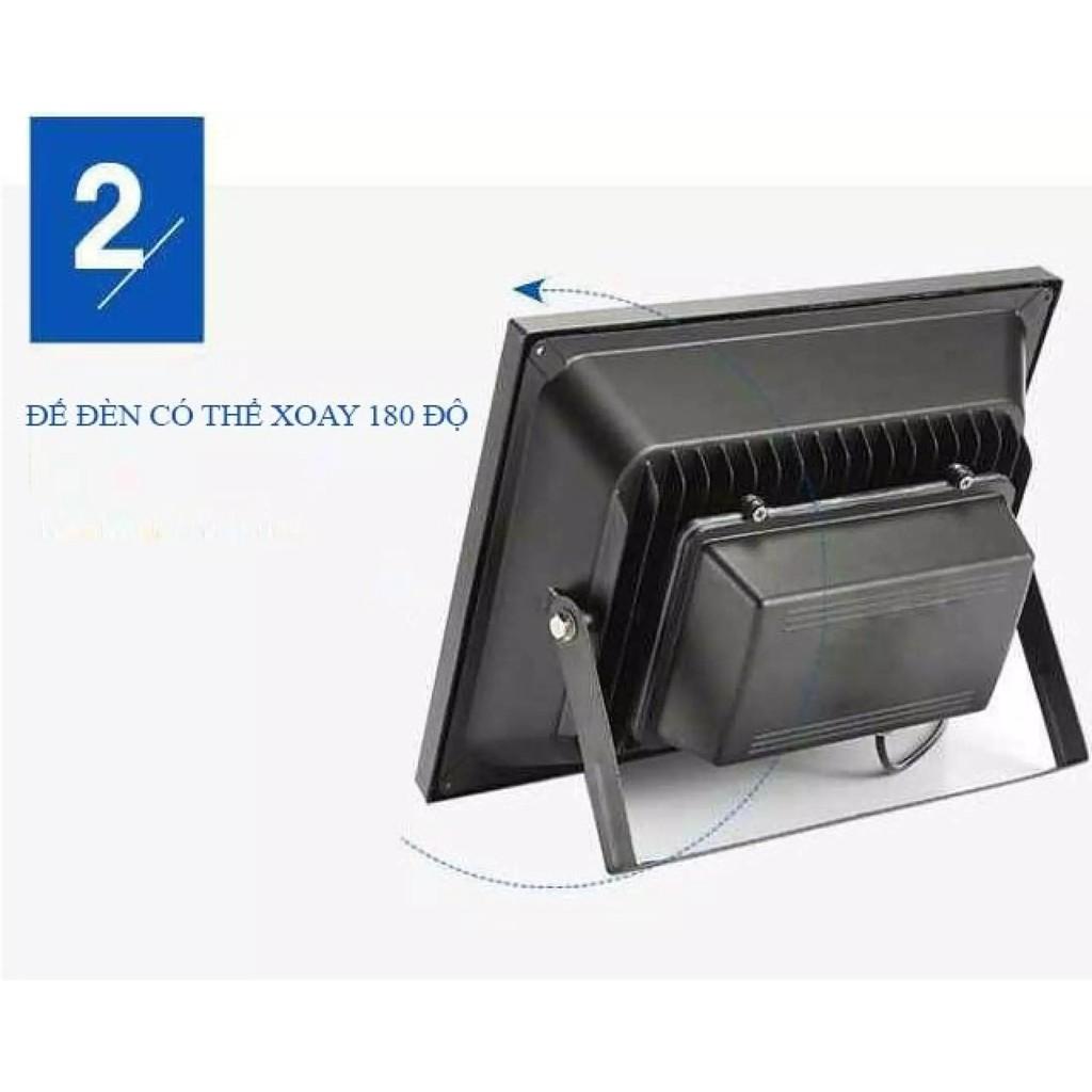 Đèn pha năng lượng mặt trời 60W 100w 200w 300w 400W -  có đèn led báo dung lượng pin