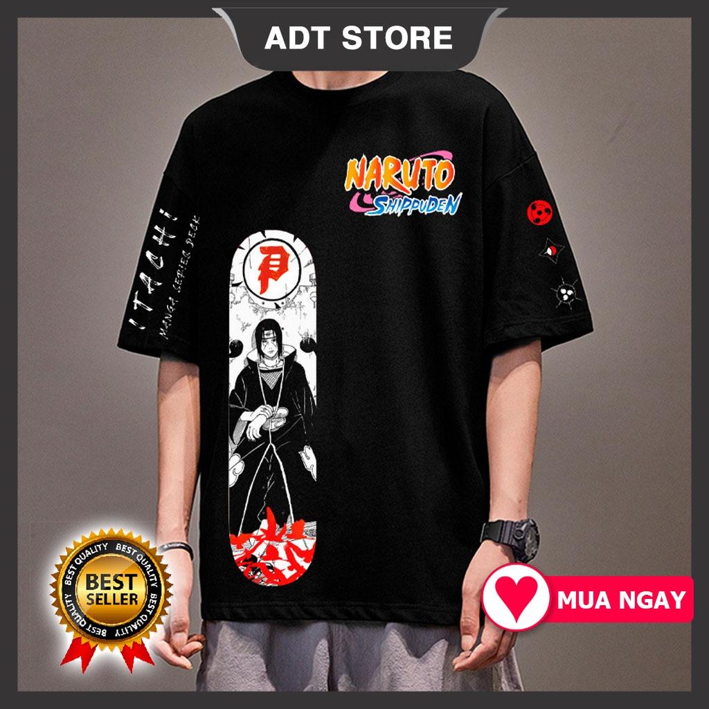 Áo thun unisex nam nữ form rộng Itachi Uchiha Anime Naruto mẫu HOT độc đẹp giá rẻ