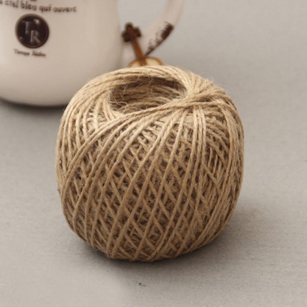 Dây thừng trang trí 10m dây gai trang trí, nguyên liệu làm đồ Handmade