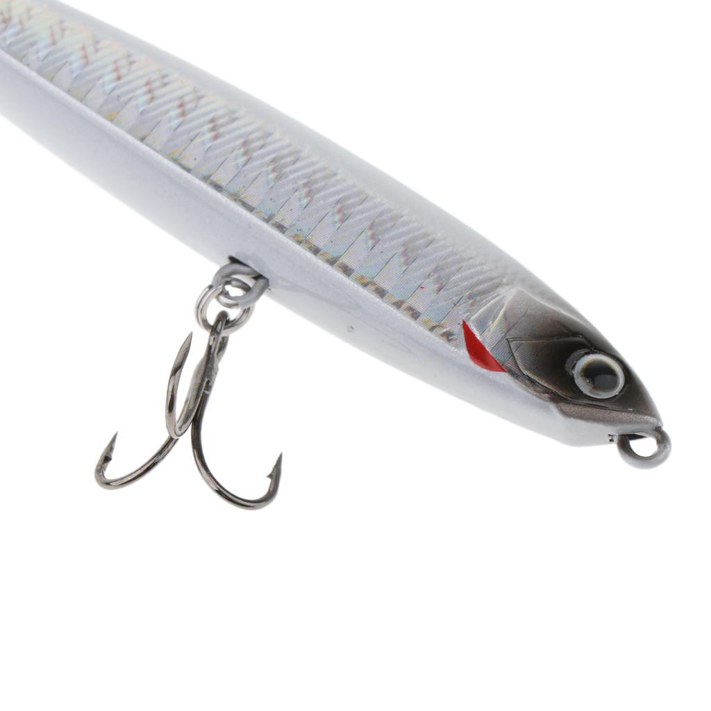 Fishing Lure Bait 7.5cm-2.95"/10g Lead Fish Baits Nickel Jigging Silver