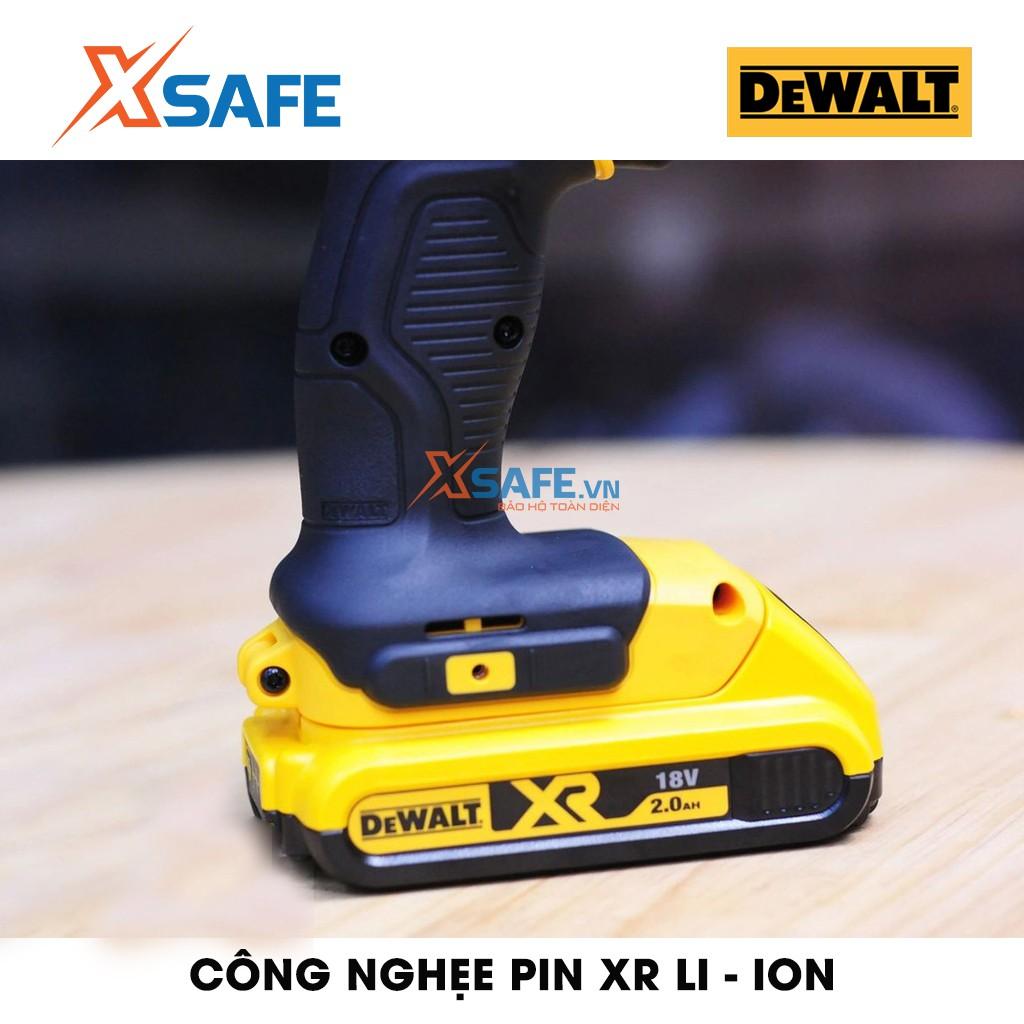 Máy siết bulong cầm tay DEWALT DCF880D2-B1 dùng pin 18V Tặng kèm 2 pin, 1 sạc (BẢO HÀNH MÁY 3 NĂM) - Chính hãng