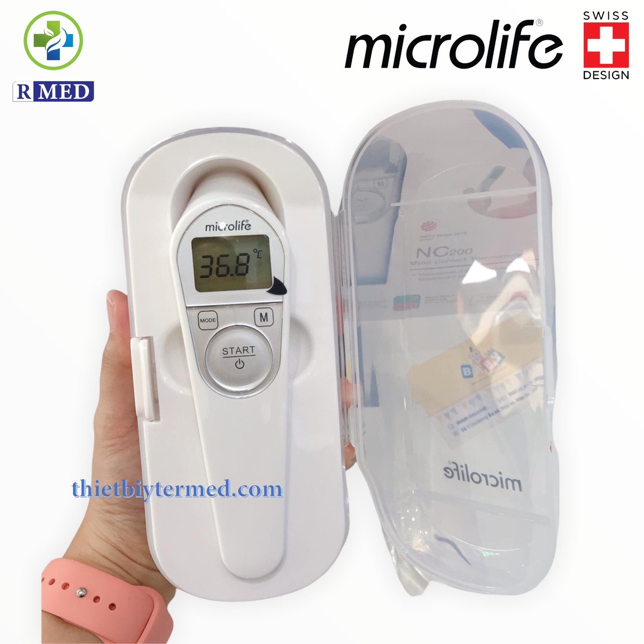 Microlife NC200 - Nhiệt Kế Hồng Ngoại Đo Trán- An Toàn Cho Bé