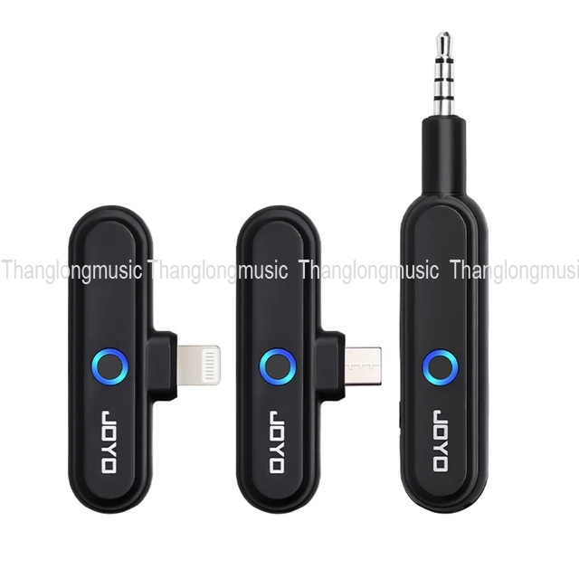 Bộ thu phát tín hiệu không dây âm thanh JOYO JW-05R Cắm và chạy cho điện thoại di động Phát trực tiếp và ghi âm- Hàng chính hãng