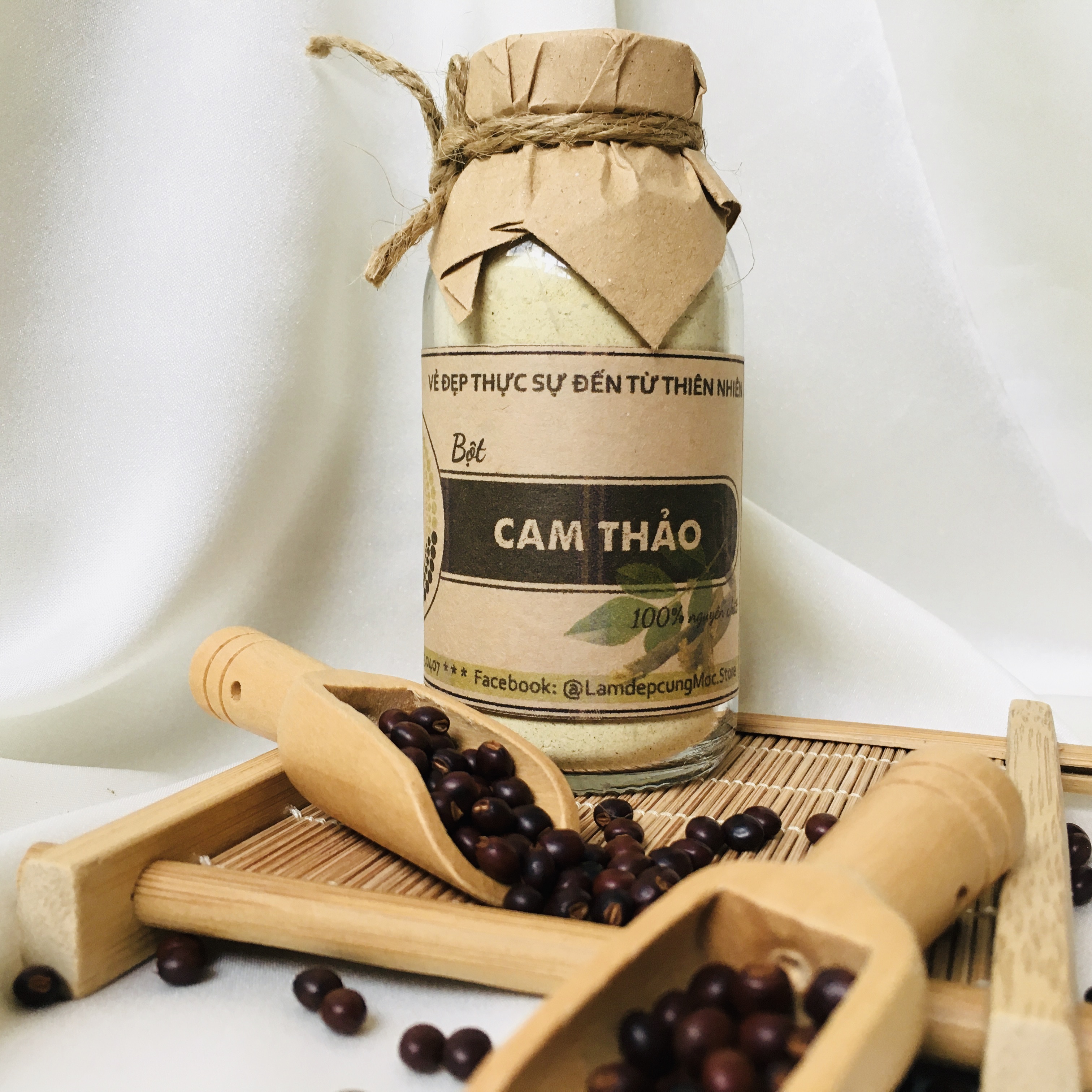 Bột Rễ Cam Thảo đắp mặt  nguyên chất từ thiên nhiên 100ml handmade