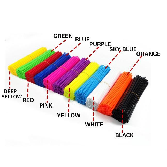 Set 4 ống bọc bảo vệ căm xe máy kích thước 3.5-5mm