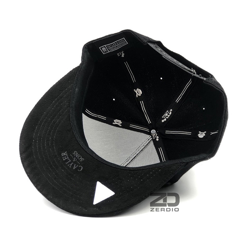 Nón snapback, Mũ hip hop Nam nữ SN51 màu đen vải kaki dày cao cấp