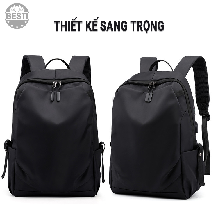 Balo Nam Chống Thấm Nước, Chống Xước, Chống Trộm, Thoáng Khí Phong Cách Thời Trang Besti BTY01 Chất Liệu Vải Cao Cấp Oxford - Hàng Chính Hãng