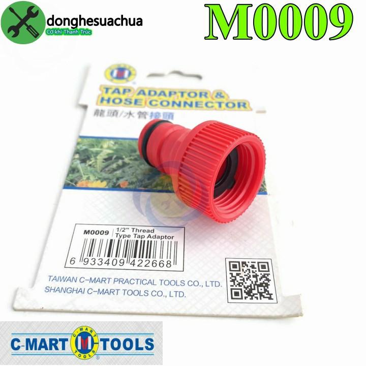 Đầu nối ống nước nhanh C-Mart M0009 lắp vào ren ngoài 21mm