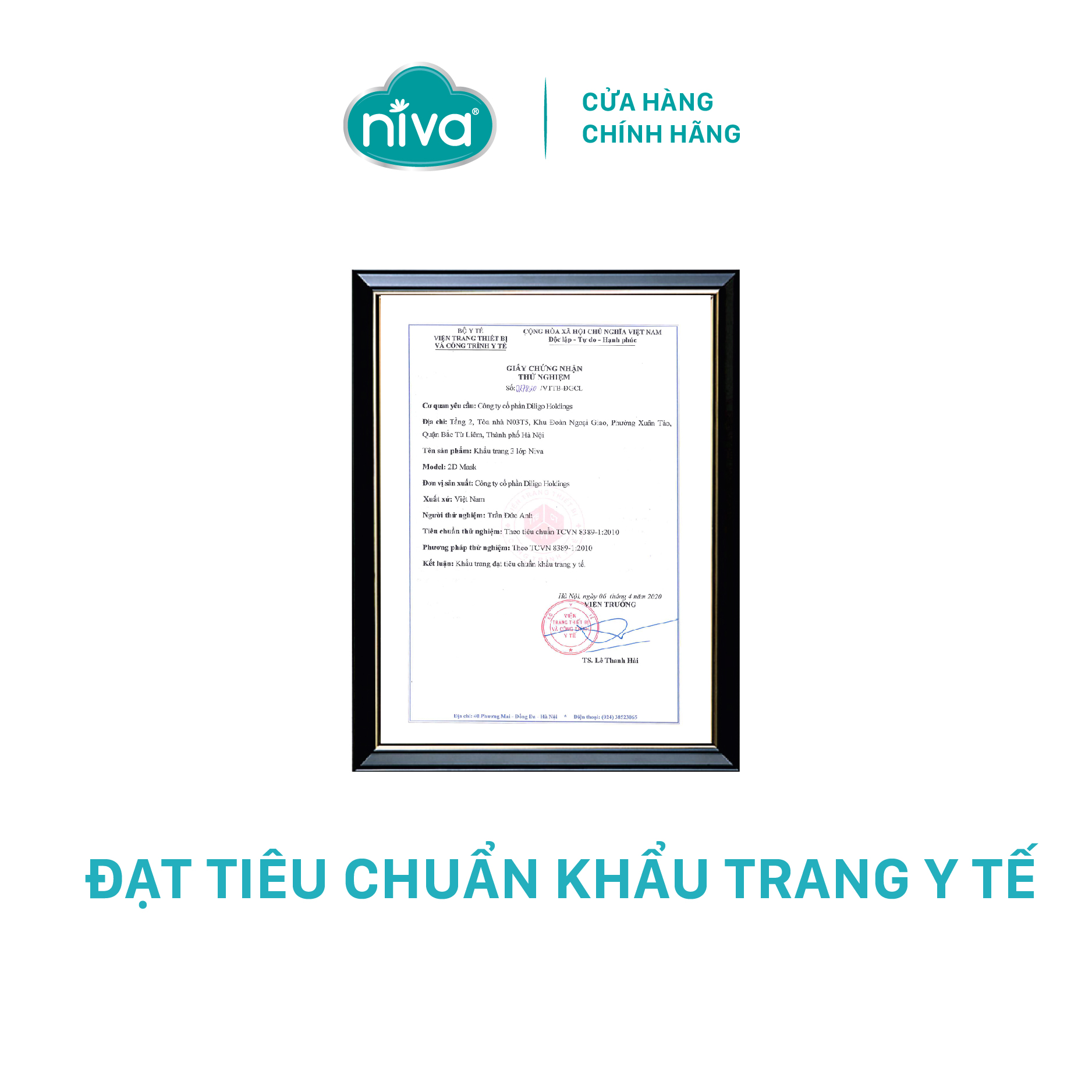 Combo 5 Khẩu Trang Y Tế 4 Lớp Niva Hộp 50 Cái Kháng Khuẩn, Ngăn Khói Bụi, Vi Khuẩn Hàng Chính Hãng Cao Cấp