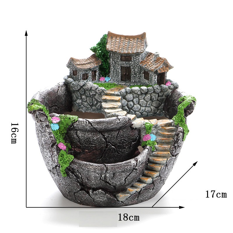 Chậu Trồng Cây Để Bàn Khu Vườn Nhỏ Xinh - HC1