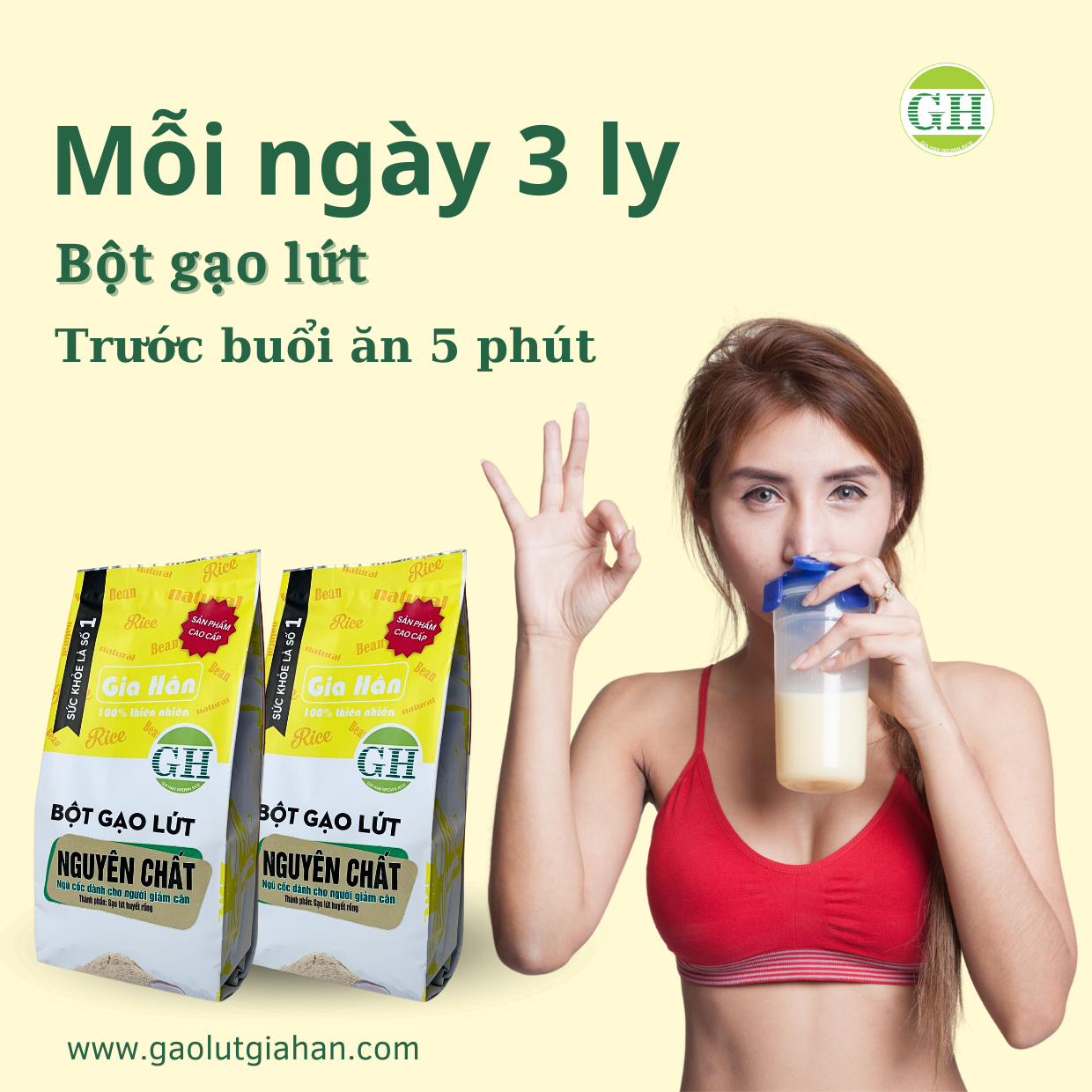 bột giảm cân tại nhà, an toàn, bot gao lut giam can