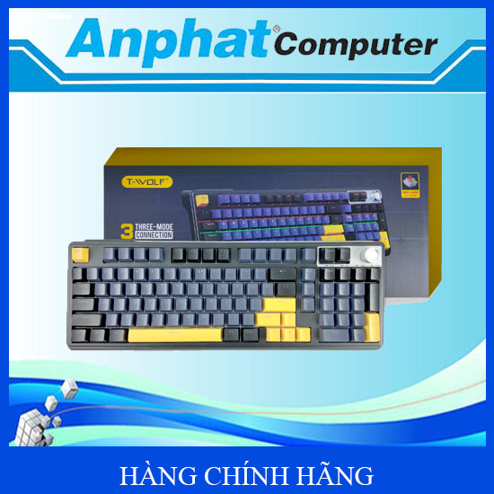 Bàn Phím Cơ Không Dây T-WOLF T78 Red Switch – Hàng Chính Hãng