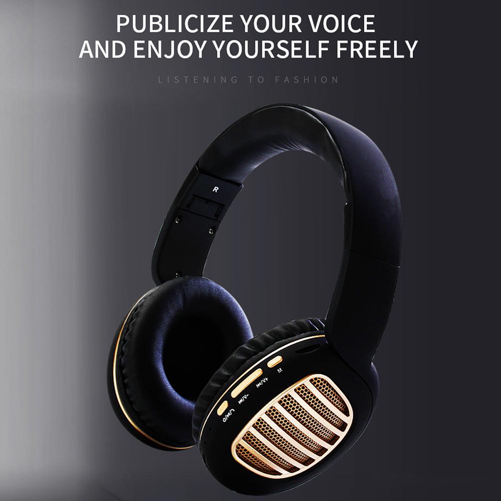 Wireless Bluetooth Foldable Headset FM Radio Stereo Music Portable Headset