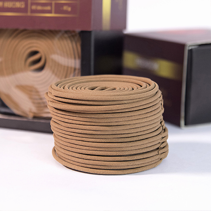 Hộp 40 nhang vòng trầm hương cao cấp thắp bàn thờ , xông nhà, thanh lọc không khí, tẩy uế nhà cửa, thơm dịu nhẹ dễ chịu