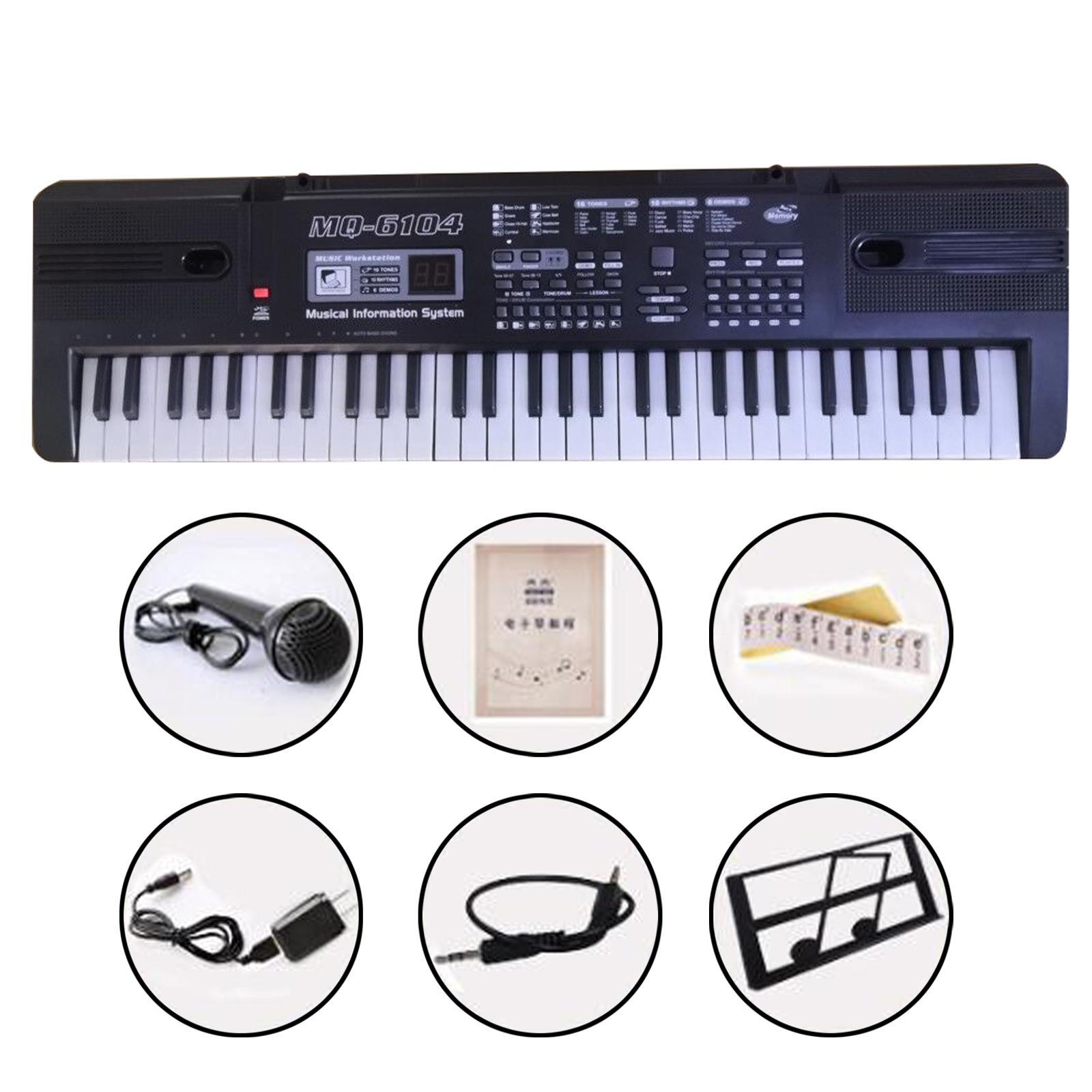 61 Key Portable Electric Piano Keyboard Early Education Toys for Toddlers