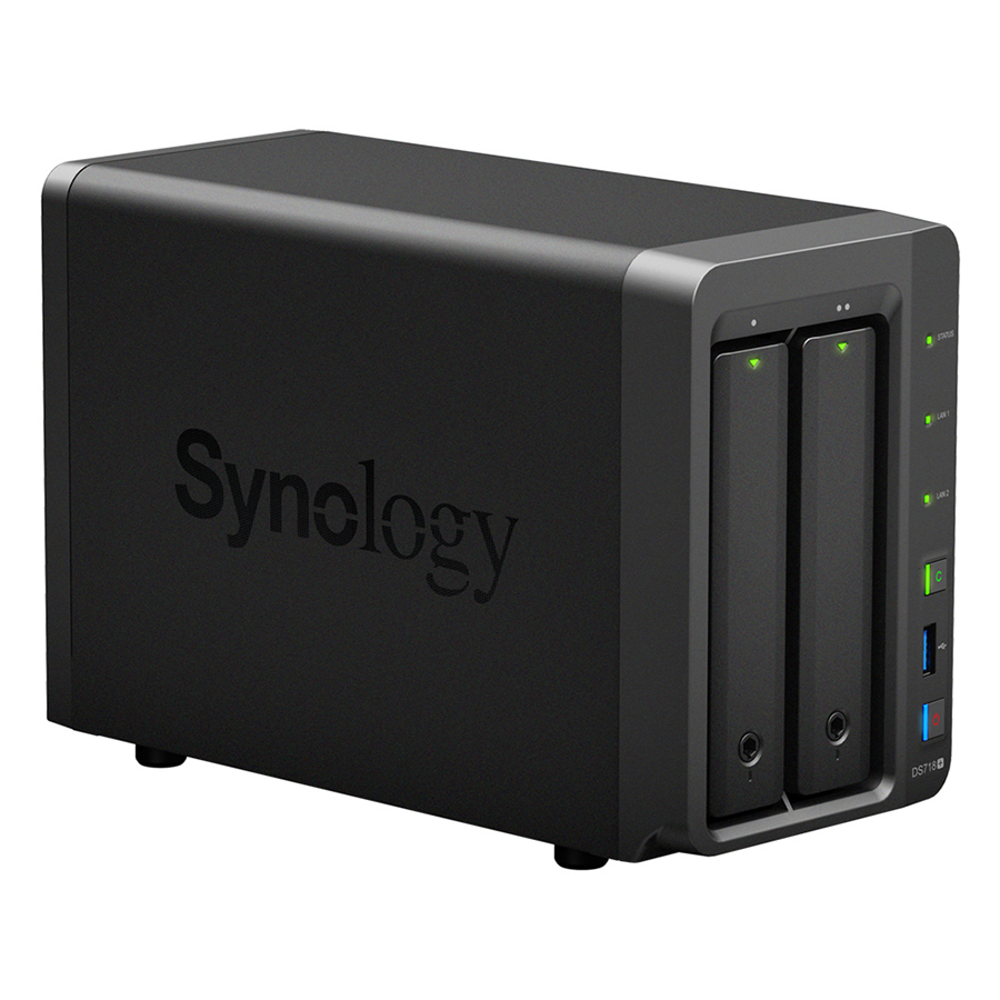 Ổ Cứng Mạng Synology NAS DS718+ (Đen) - Hàng Chính Hãng