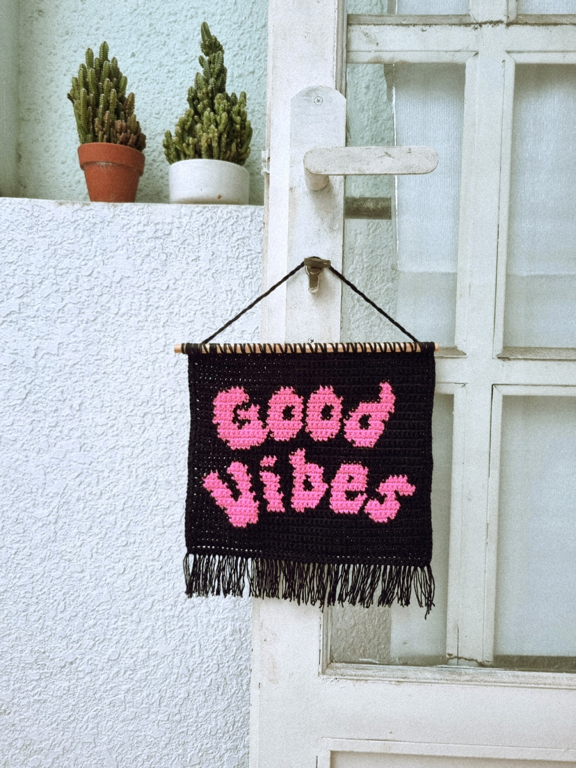 QUÀ TẶNG LƯU NIỆM TRANH TRANG TRÍ TREO TƯỜNG DECOR HỒNG GOOD VIBES GIFT