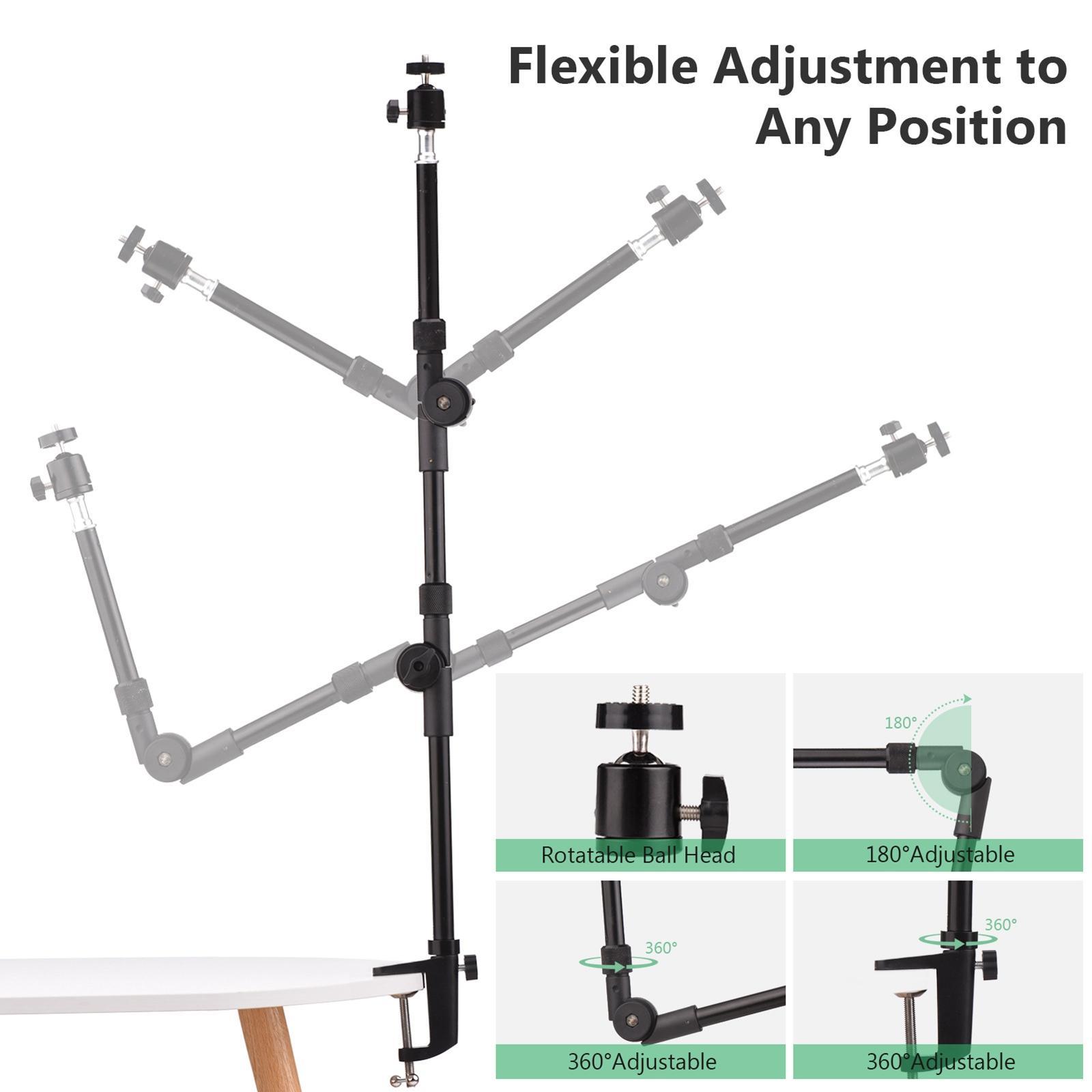 Monitor Desk Mount Stand Flexible Accessories Video Stand Camera Clip